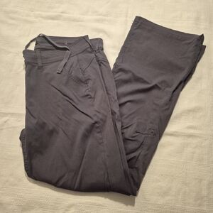 Prana women's size 14 convertible leg dark gray convertible leg pants VGUC